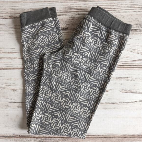 American Eagle Gray and White Patterned Sleep Leggings sz Small - Picture 5 of 5